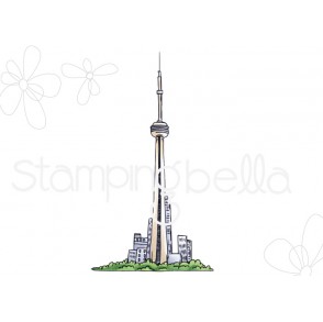 Rosie and Bernie's CN TOWER rubber stamp